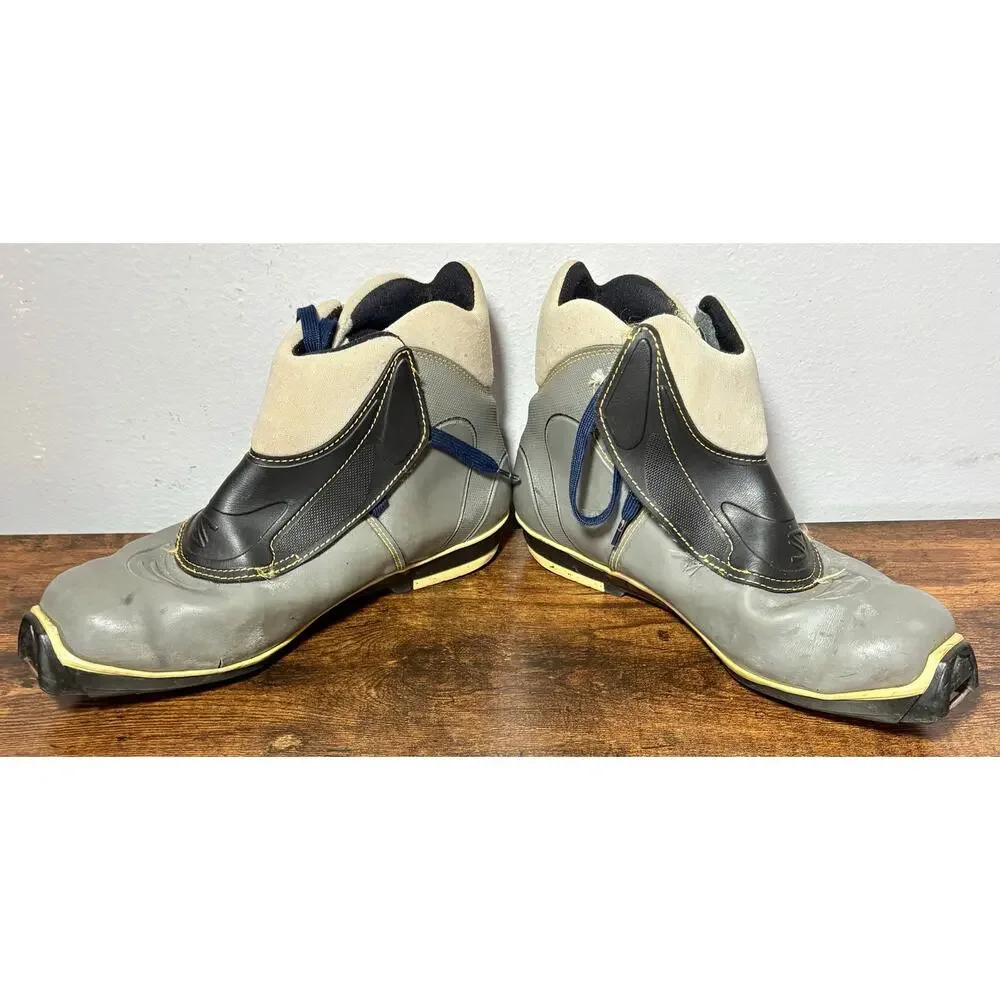 SALOMON E4 Cross Country Ski Boots (Size EU38 US 7.5) Profil Gray Sz 11.5
